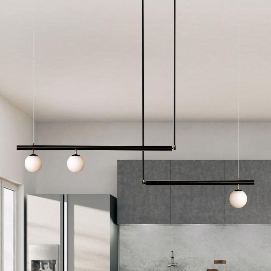 3-Light Linear Kitchen Chandelier