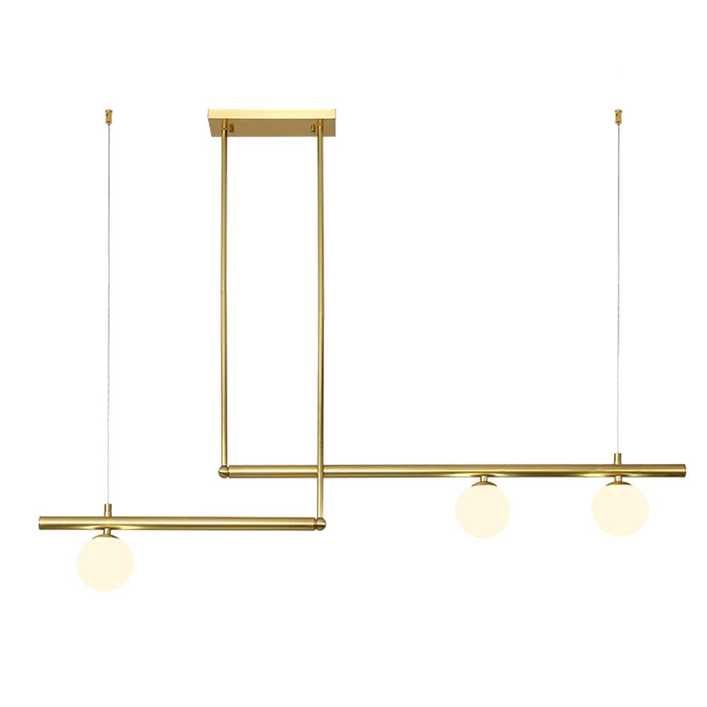 3-Light Linear Kitchen Chandelier