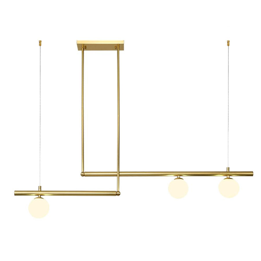 3-Light Linear Kitchen Chandelier