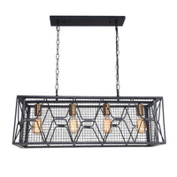 4/6-Light Kitchen Island Linear Chandelier