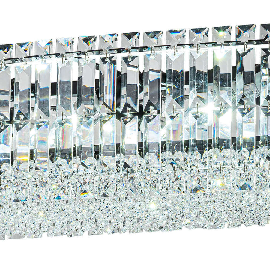 10-Light Crystal Oval Island Chandelier