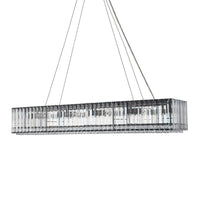 10-Light Crystal Rectangle Island Chandelier