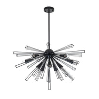 10-Light Modern Sputnik Sunburst Chandelier