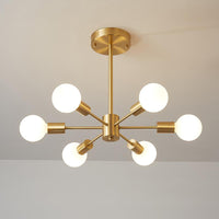 6-Light Large Sputnik Chandelier