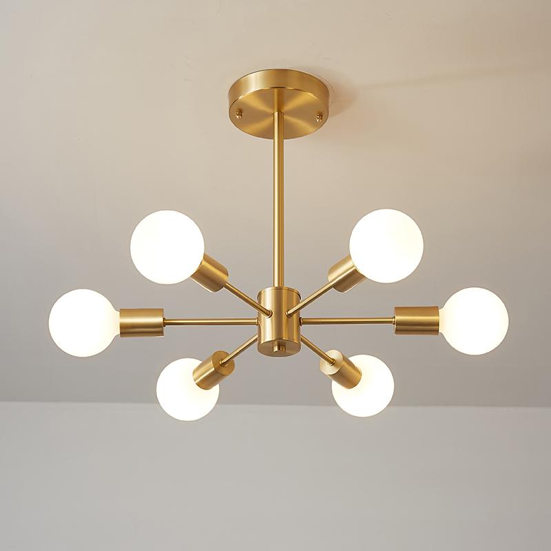 6-Light Large Sputnik Chandelier