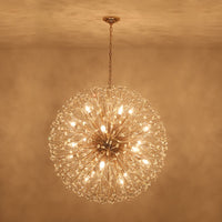 20-Light Oversized Firework Chandelier Large Luxury Sputnik Hanging Light