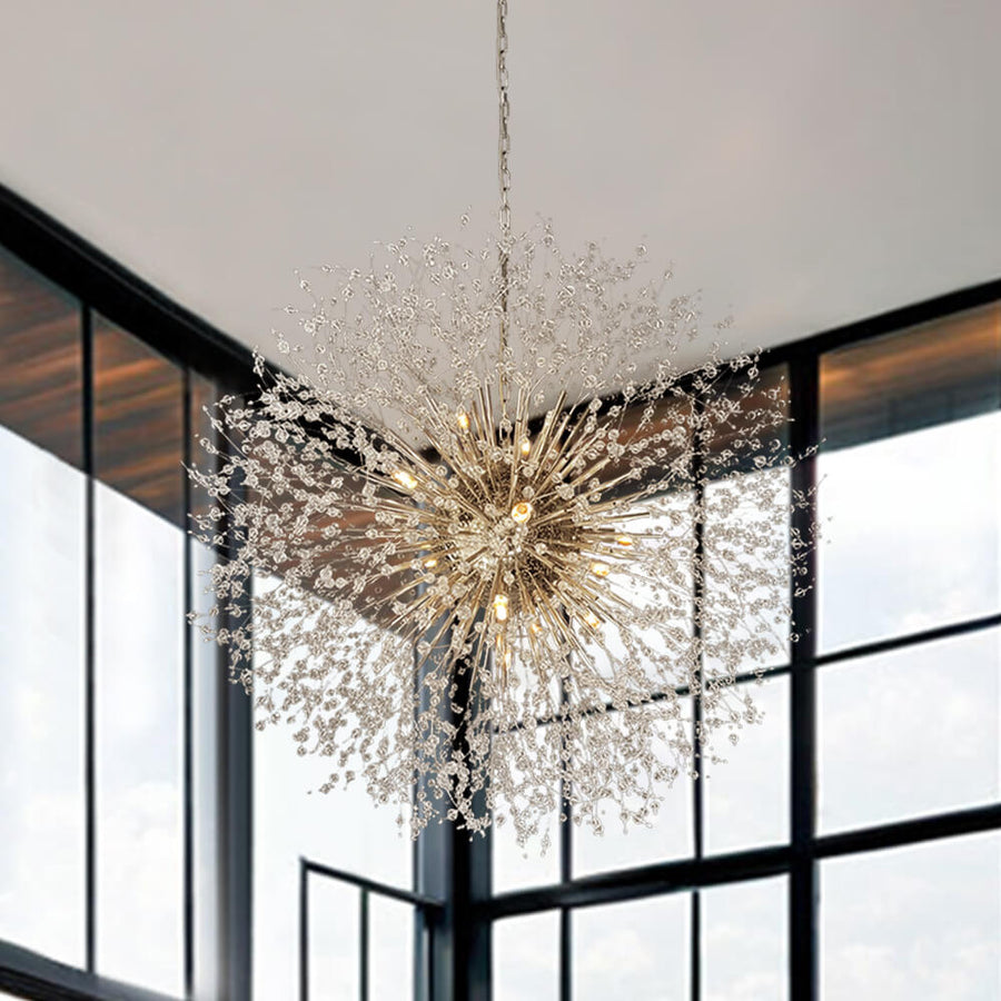 20-Light Oversized Large Luxury Sputnik Firework Chandelier