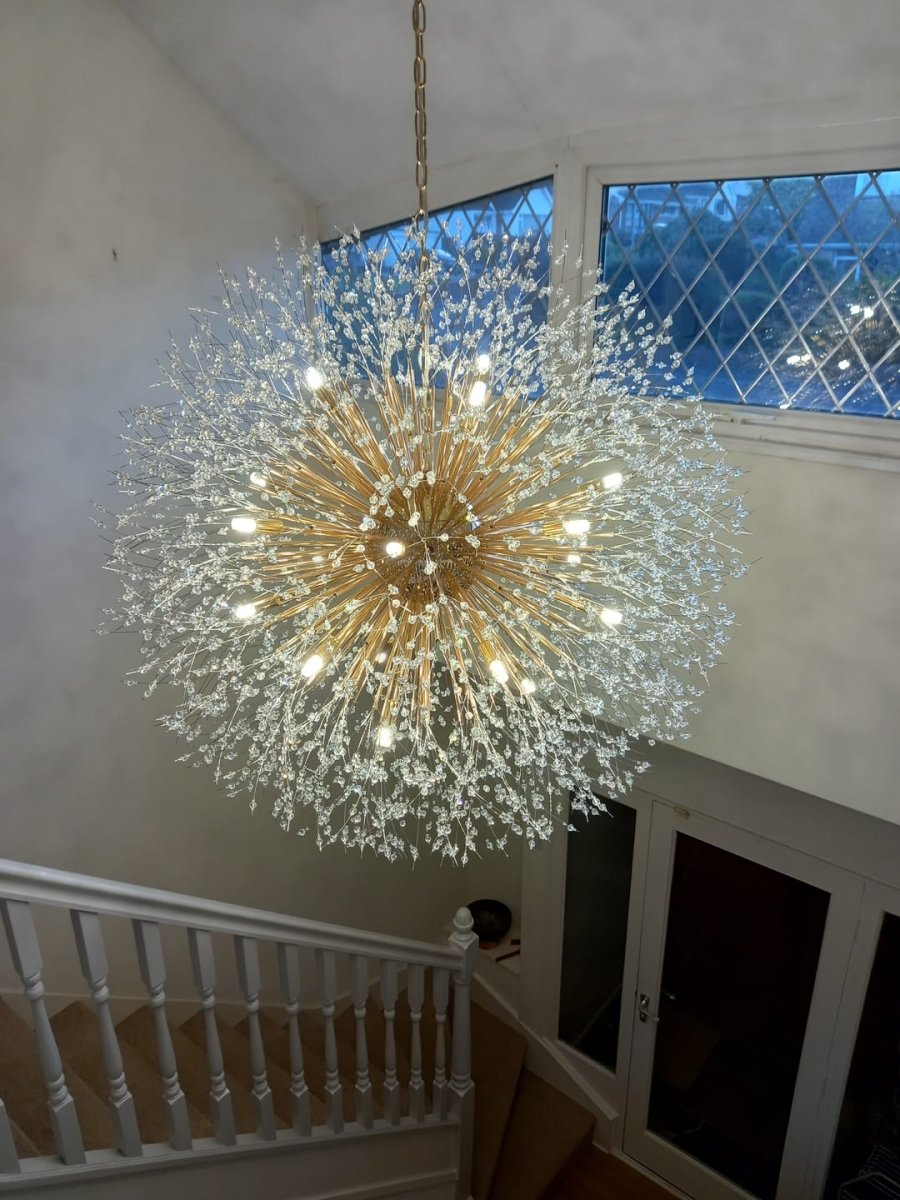 20-Light Oversized Large Luxury Sputnik Firework Chandelier