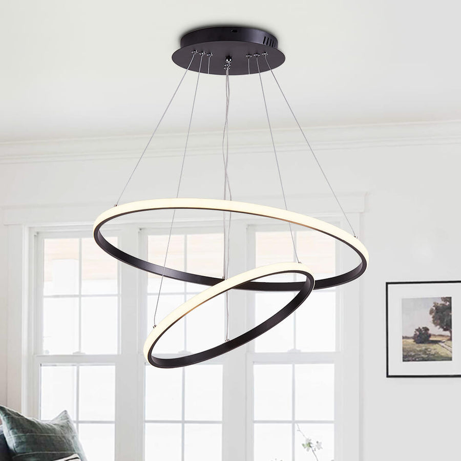 2/3 Tier LED Ring Island Chandelier