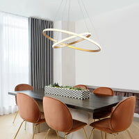 2/3 Tier LED Ring Island Chandelier