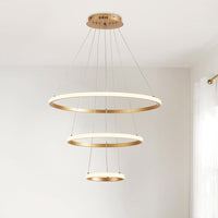 2/3 Tier LED Ring Island Chandelier