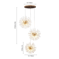 24/40-Light Modern Large Sputnik Firework Chandelier