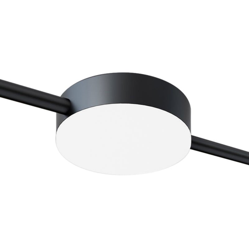 3-Light LED Black Kitchen Island Linear Pendant