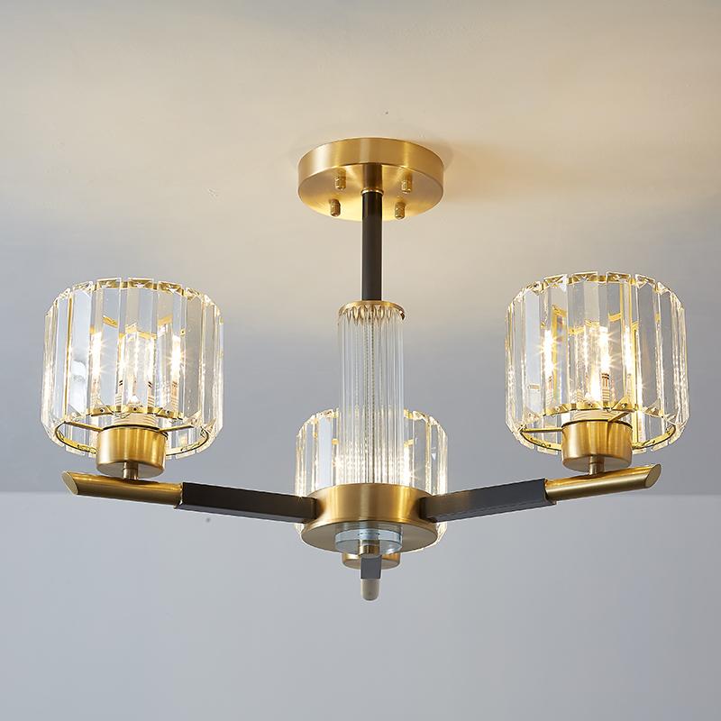 3 Light Sputnik Chandelier with Three Arms