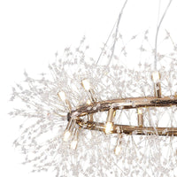 32-Light Modern Large 2-Tiers Firework Chandelier