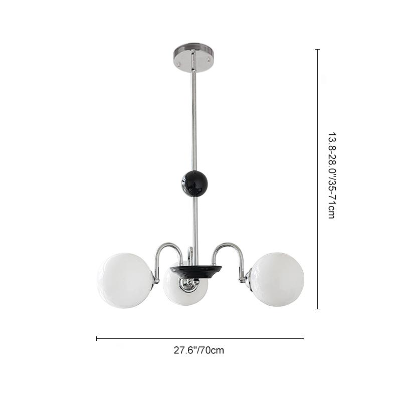 3/5 Light Glass Bubble Sputnik Chandelier Mood Light