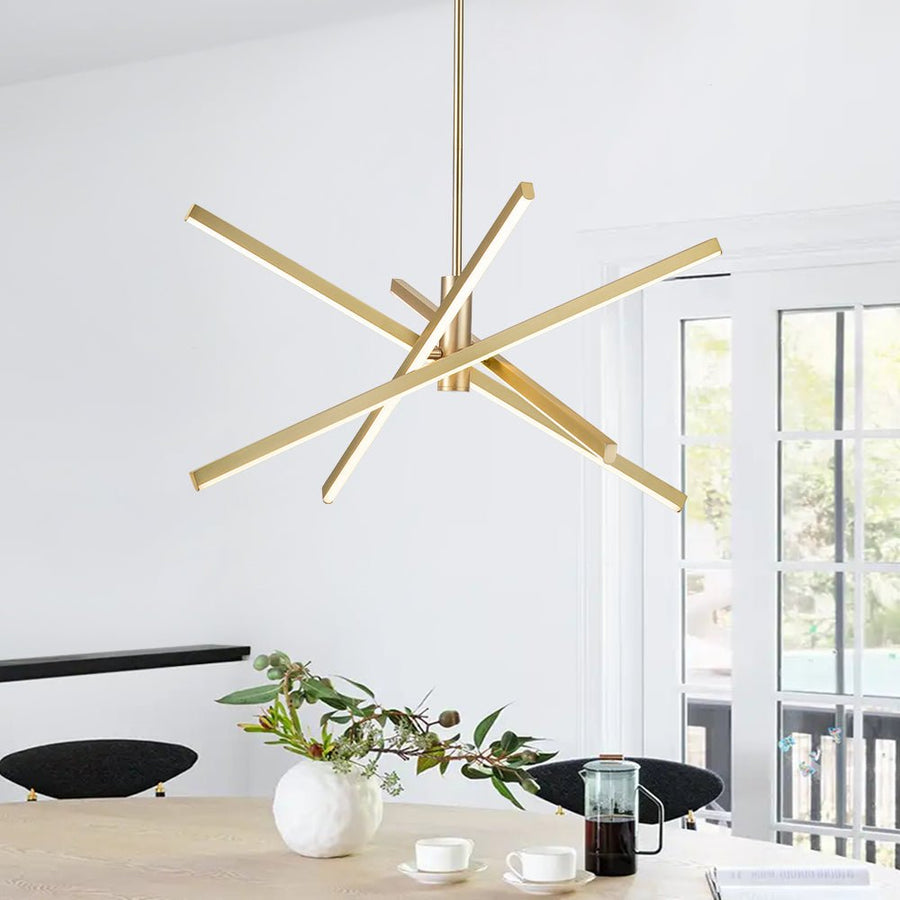 4-Light LED Sputnik Chandelier